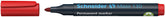 Rotulador Permanente Maxx 130 Punta Redonda Rojo | Schneider | Pack 10 Unidades